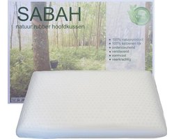 Sabah Natuur Rubber Hoofdkussen | Latex | 100% Natuurproduct | Medium | Ondersteunend | Ventilerend | 40x70 cm