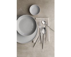 Sablo Cloud Diep Bord 18, | Lichtgrijs / Beige | Stoneware