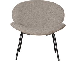SACHA taupe gevlekte stoffen fauteuil