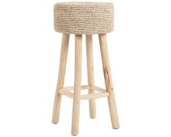 Safaary - Bazar Bizar Raffia Barstoel