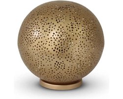 Safaary - Marokkaanse Tafellamp Goud Almedina Ø 20 x 20cm