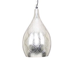 Safaary - Oosterse Hanglamp Wiam Zilver Ø 23 x 43cm