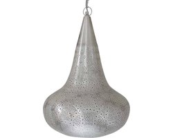 Safaary - Oosterse Hanglamp Zilver Malika Ø 35 x 51cm