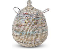 Safaary - Rieten Mand met Deksel van Zeegras Multi Tajine