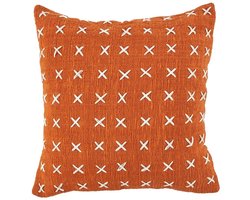 Safaary - The Zillion Kiss Cushion Cover - Terracotta White