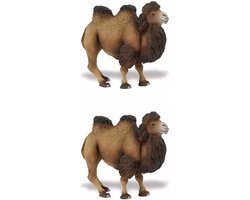 Safari ltd Speelgoed kameel - 2x - 11 cm - plastic - dieren figuur - speelgoedfiguren