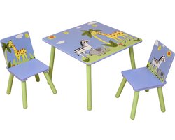 Safari vierkante tafels met 2 stoelen (TF5001)