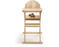 Safetots Inklapbare Houten Kinderstoel, Naturel, Hoge Kinderstoel