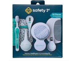 Safety 1st Deluxe Baby Verzorgings- en Gezondheidsset – Pyramids Aqua Essentiële babyverzorgingsset voor pasgeborenen – 24-deligs