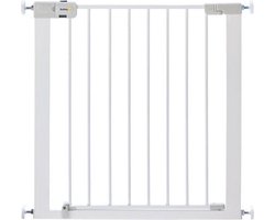 Safety 1st Easy Close Metal Traphekje - 73 t/m 80 cm - Uitbreidbaar -Klembevestiging - Wit