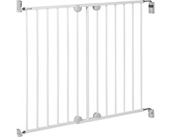 Safety 1st Wall Fix Uitschuifbaar Traphekje – 62-102 cm – Schroefmontage op muur – Zonder drempel – Metaal Wit