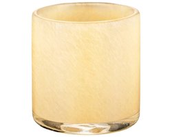 Saga Windlicht Vanilla Large | Beige / Geel / Goud