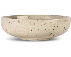 Sagaform Ditte schaal D21cm H7cm beige / bordeaux