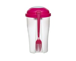 Sagaform Salade meeneem beker To Go - Roze