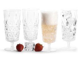 Sagaform - Waterglazen Picknick (set van 4) - gemaakt van acryl plastic - Waterglazen