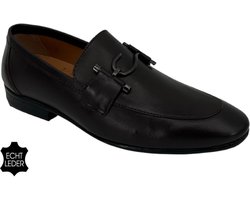 Sagar Shoes® Heren Schoenen - 100% Echt Leer - Loafers Heren - Instappers Heren - Bruin - Maat 41