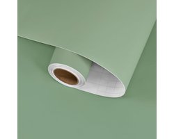 Sage groene behang voor woonkamer en slaapkamer, zelfklevend vinyl voor keuken en meubels, 40cm x 200cm