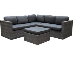 Sahara Gibson Hoek Loungeset 3-delig - Antraciet
