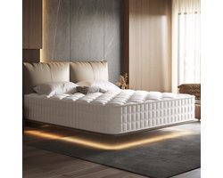 Saikefy Matras 160x200 tweepersoons - 22cm - Pocketvering Matras - 7-Zones - Orthopedisch - Afritsbaar en wasbaar hoeslaken - Anti-Allergie - Traagschuim - Gemiddelde Stevigheid