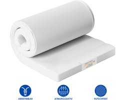 Saikefy - Topdekmatras - Topper Matras 90x200 cm - afneembare en wasbare hoes - antislipbodem met hoeklussen