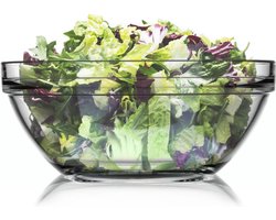Saladekom Glas 26 cm, 3,6 l - Kom voor Salade - Schaal - Saladeschaal - Serveerschaal - Mengkommen