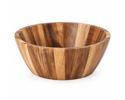 Saladekom Nora – Acaciahout – Ø 20 cm – Bruin