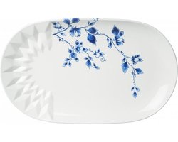 Saladeschaal Blauw Vouw - Porselein
