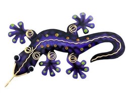 Salamander hanger Sola metaal paars