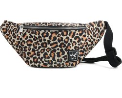 SALE: YLX Hazel Heuptas voor dames. Luipaard print zwart/geel. Recycled Rpet materiaal. Eco-friendly