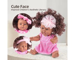 Sally Fay African Doll Bad en Pyjama, Sally Fay Afrikaanse Pop Bad en Pyjama