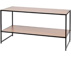 Salontafel 90 x 40 x 45 cm - Hout - Metaal