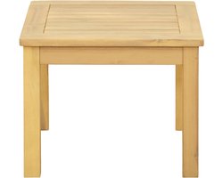 Salontafel acaciahout - Bijzettafel tuintafel - Terras lounge - Massief hout - 45 x 45 x 36 cm - Licht acaciahout