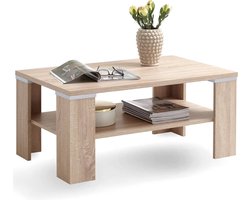 Salontafel Alaska Eiken - Rechthoek - 100x60cm - Hoogte 46 cm