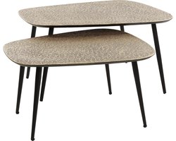 Salontafel antiek brons | XXL set van 2