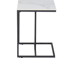 Salontafel - Bijzettafel - Bank Tafeltje - Koffietafel - Tafeltje - Laptop tafel - Grijs - Zwart