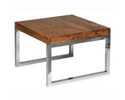 Salontafel - Bijzettafel - Design - Handgemaakt - Hout - 60x60x40 cm