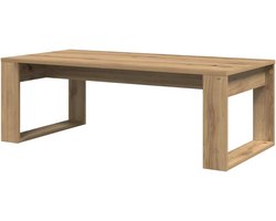 Salontafel - Bijzettafel Koffietafel - Woonkamer Inrichten - Krasbestendig Blad - 102x50x35 cm - Eikenkleurig