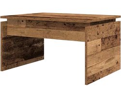 Salontafel - Bijzettafel Koffietafel - Woonkamer Meubel - Bewerkt Hout Kwaliteit - 68x50x38 cm - Oud Houtkleurig