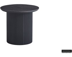 Salontafel / Bijzettafel 'Lagos' 50 cm Rond Decor Donkerbruin