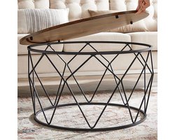 Salontafel, Bijzettafel - Salontafel - Banktafel - Woonkamer - Slaapkamer - Studeerkamer - Vintage Bruin