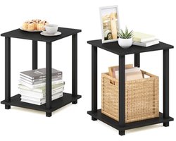 Salontafel bijzettafel set van 2 met 2 niveaus - Compact en veelzijdig