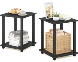 Salontafel bijzettafel set van 2 met 2 niveaus - Compact en veelzijdig