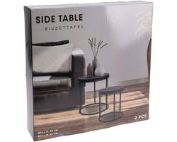 SALONTAFEL - BIJZETTAFEL - TAFEL SET VAN 2STS