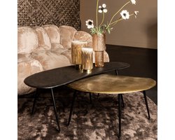Salontafel Blaze | Set van 2 | Zwart en Goud