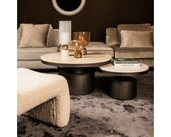 Salontafel Bregt | Hoog | Beige Marmer