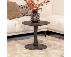 Salontafel Brix Vivian | Rond | Zwart Mangohout