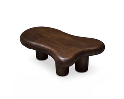 Salontafel Budde - Mangohout Walnootbruin - Organisch Japandi Design