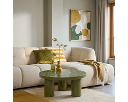 Salontafel Etta - Ronde Salontafel Keramische Tegels - Modern