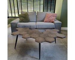 Salontafel Honeycomb Vintage Look