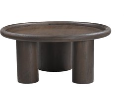 Salontafel Impact Mangohout Diepbruin - Robuust & Speels Design